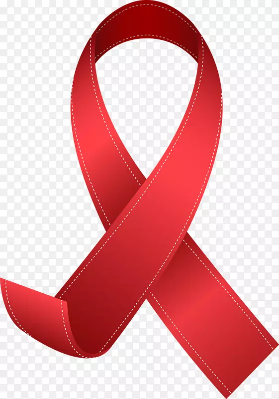 世界艾滋病日红丝带HIV感染-可爱的世界艾滋病日红丝带载体