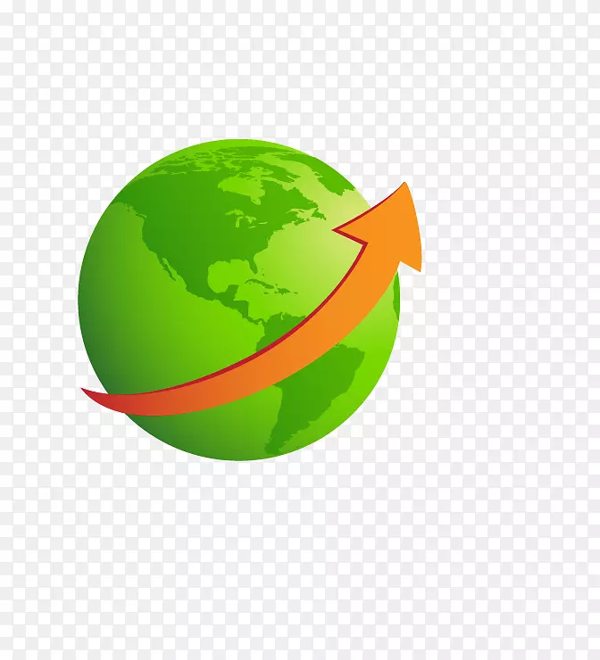 地球箭头服务器-绿色地球
