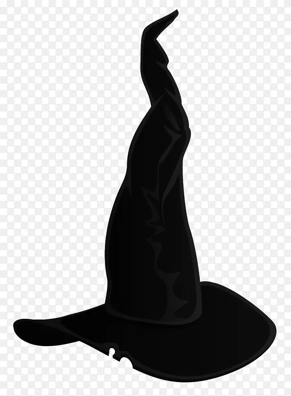 女巫帽巫术剪贴画-大黑女巫帽透明PNG剪贴画