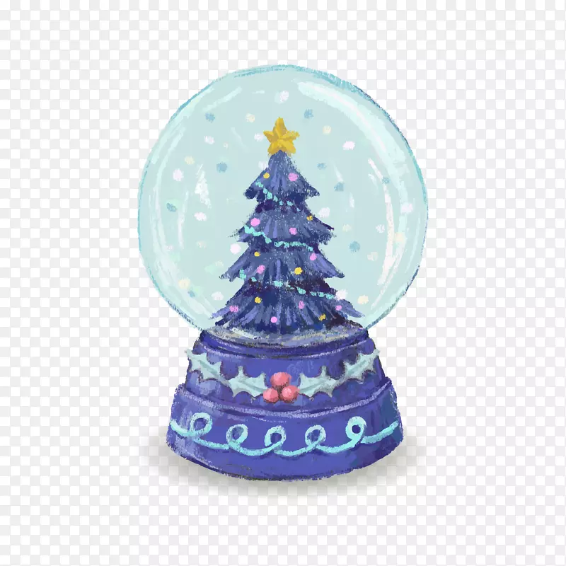 圣诞老人圣诞树-圣诞树水晶球