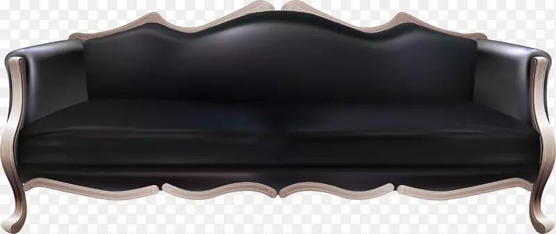 沙发室内设计服务家具沙发-黑色沙发PNG形象