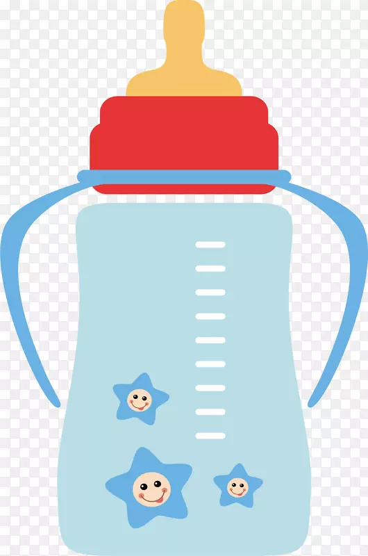婴儿奶瓶夹艺术.瓶装PNG载体材料