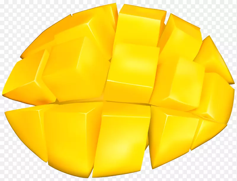 黄色产品角水果片芒果PNG剪贴画图像