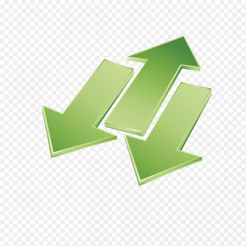 惠普企业图标-绿色商业箭头