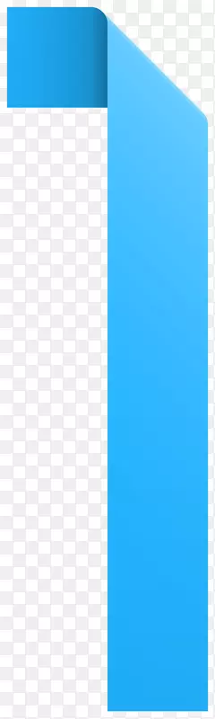 纸蓝色天空品牌-丝带一号透明PNG剪贴画图像