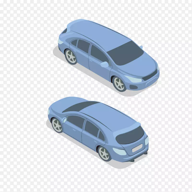 汽车道路狂暴汽车设计-蓝色汽车