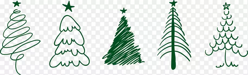 圣诞树画圣诞老人-圣诞树