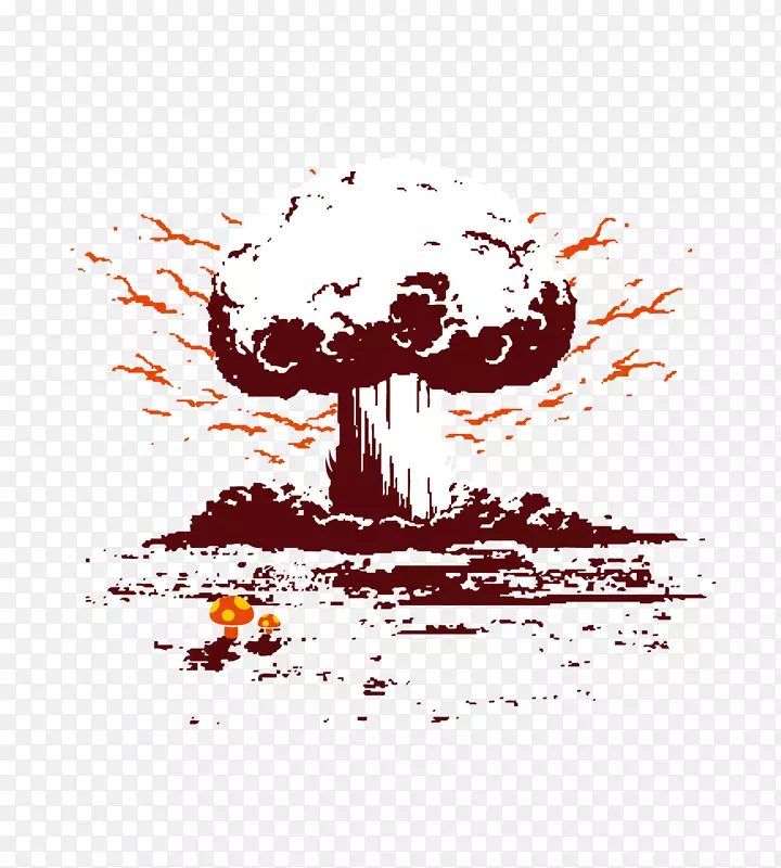 水彩画插图爆炸