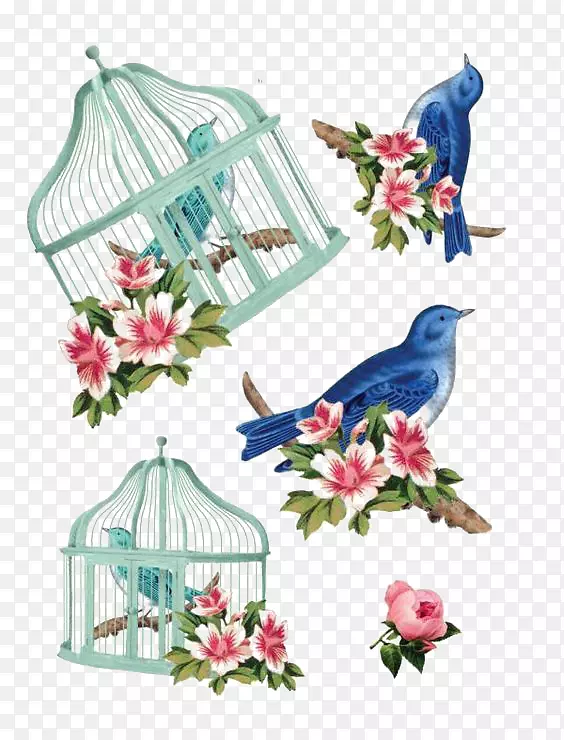 鸟笼插图-艺术鸟笼
