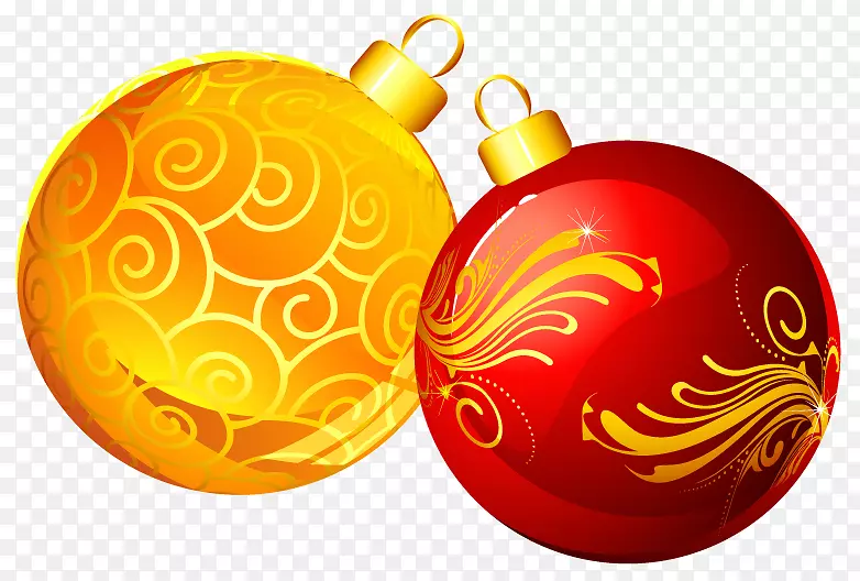 圣诞饰品圣诞老人圣诞树-圣诞黄红饰品