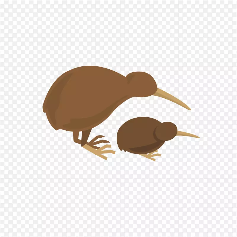 新西兰平面设计图标-扁鸟
