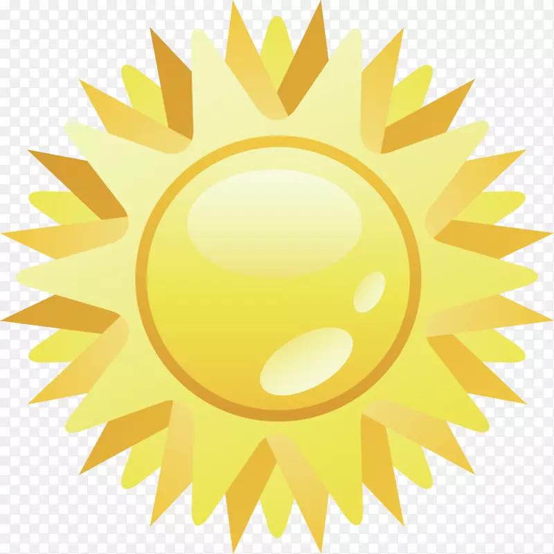 太阳太阳光欧式太阳PNG元