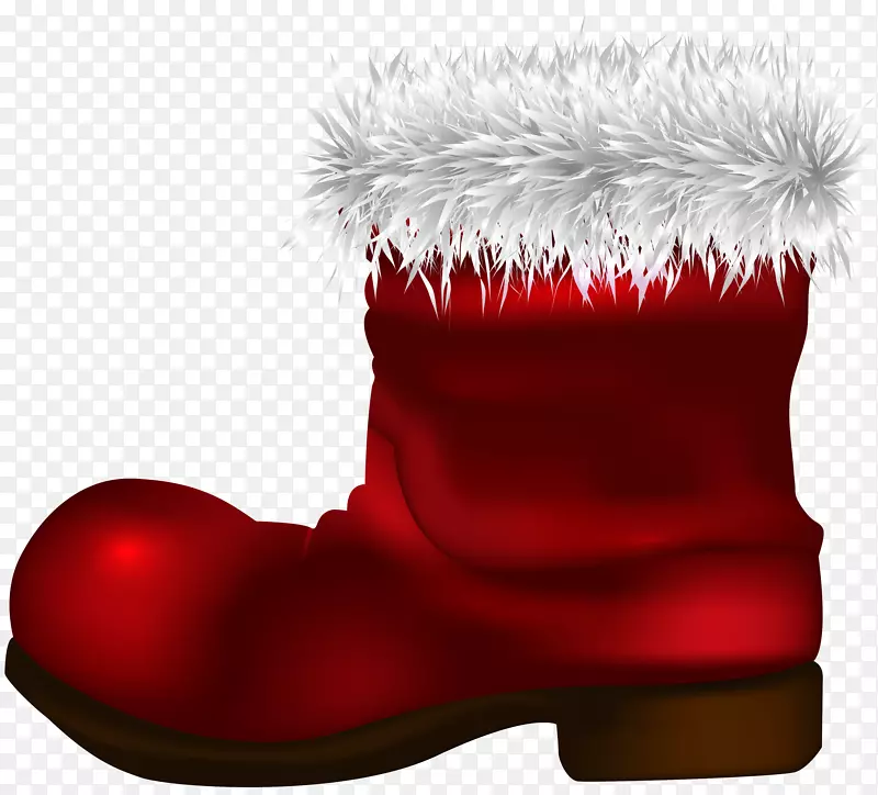 圣诞老人靴子圣诞剪贴画-圣诞老人靴PNG剪贴画图片