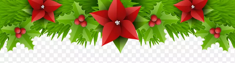 圣诞-圣诞边框装饰透明PNG剪贴画图片