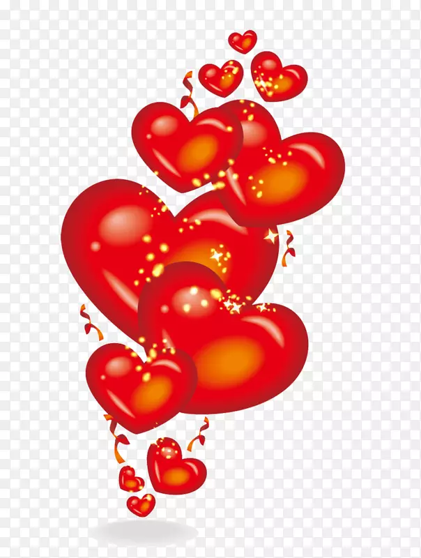 气球心脏-红色爱情气球