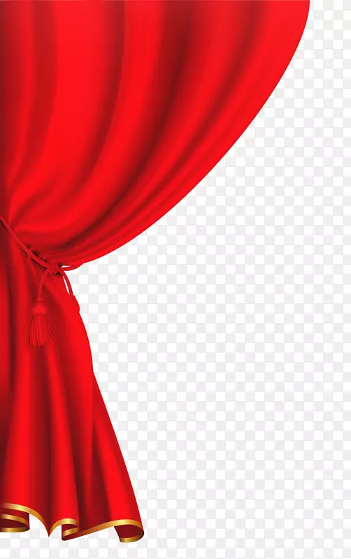 剧院窗帘和舞台窗帘前幕剪贴画.红色窗帘剪贴画