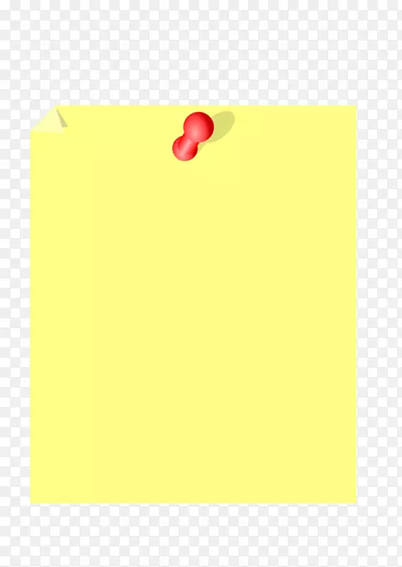 纸张贴子-便笺黄色字体图案-粘粘便笺PNG