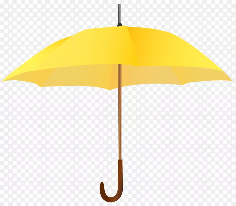 黄色伞设计-黄色伞PNG剪贴画