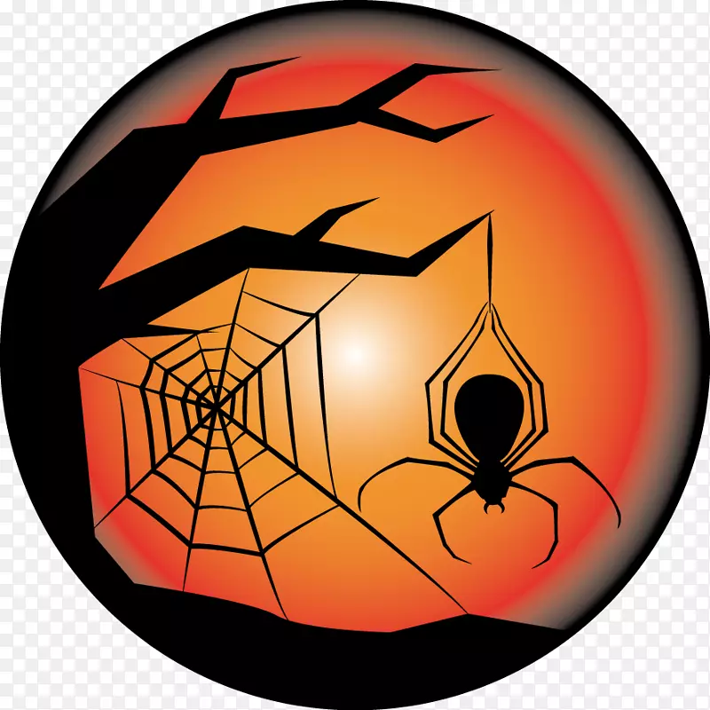 蜘蛛万圣节杰克-o-灯笼-创意设计万圣节蜘蛛怪物大图片