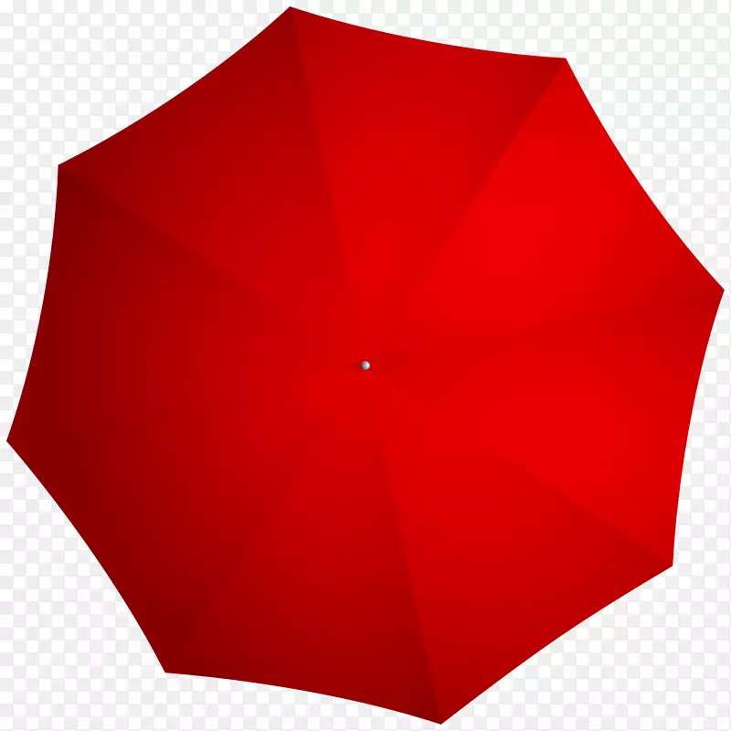 红色伞设计-开伞透明PNG剪贴画