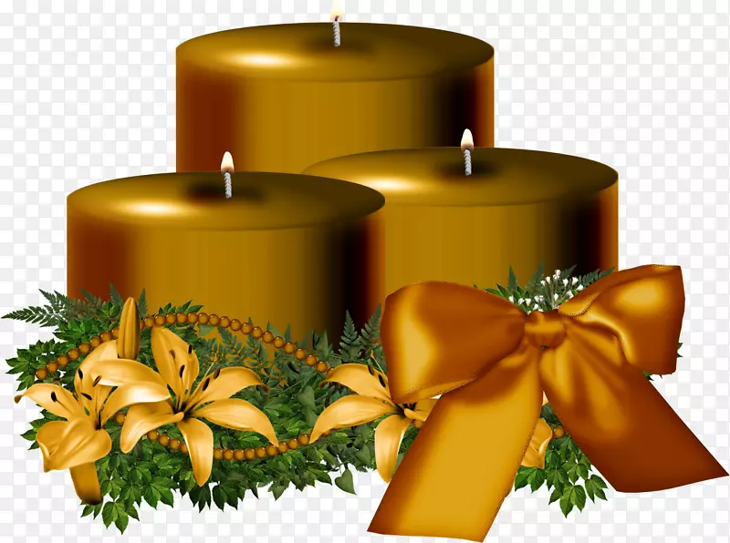 蜡烛圣诞剪贴画-圣诞蜡烛PNG图片