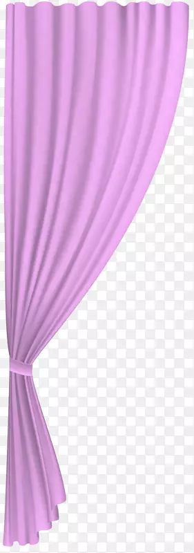 窗帘淋浴器艺术-粉色窗帘透明剪贴画