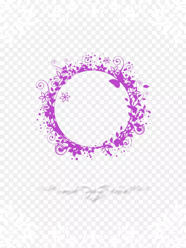 婚礼下载-紫色图案蝴蝶标志