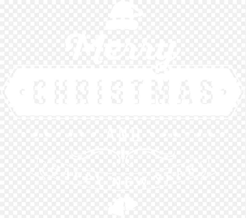 黑白点角图案-圣诞装饰文字PNG剪贴画图片