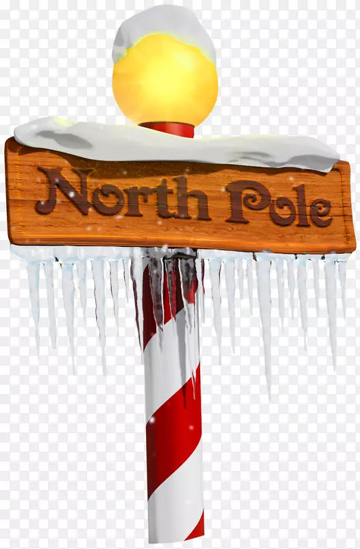 北极圣诞老人剪贴画-北极标志