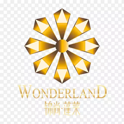 标志黄色绘图金.无花果八角形金色标志