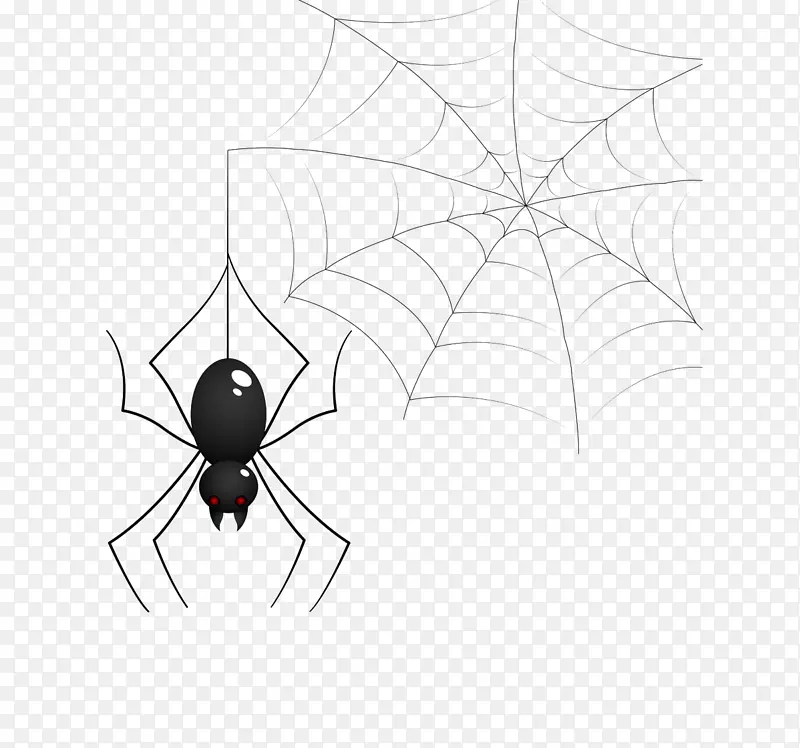 蜘蛛摄影剪贴画-蛛网