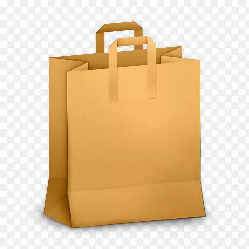 棕色纸袋牛皮纸-纸袋购物袋PNG图像