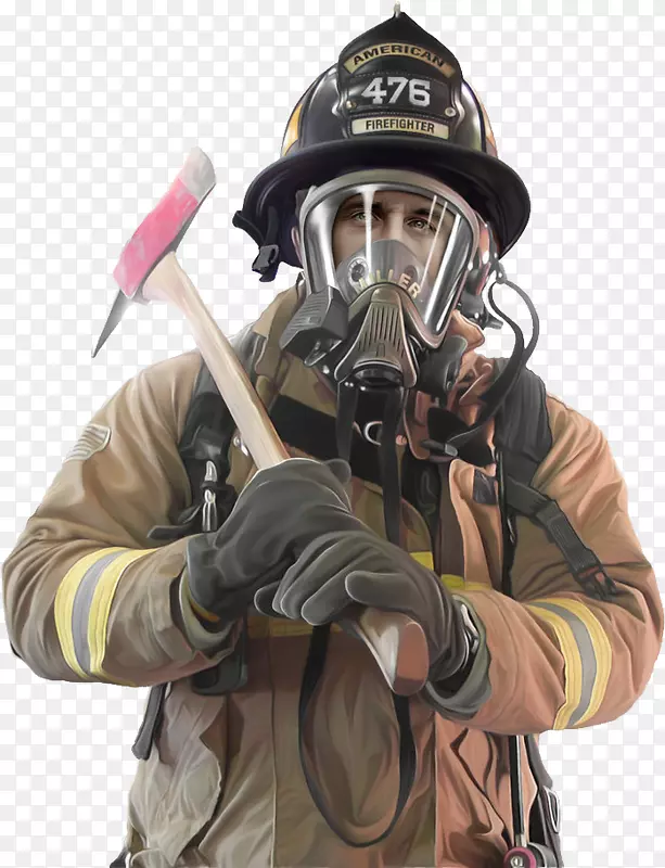 消防队员面具消防处-PNG消防员