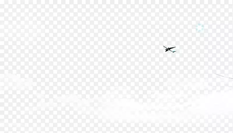 线黑白角点-飞机云装饰图案