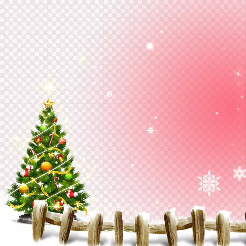 圣诞树装饰拉维汽车旅馆-圣诞树栅栏材料