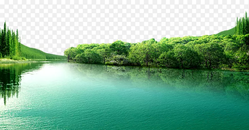 美丽的蓝湖-蓝湖