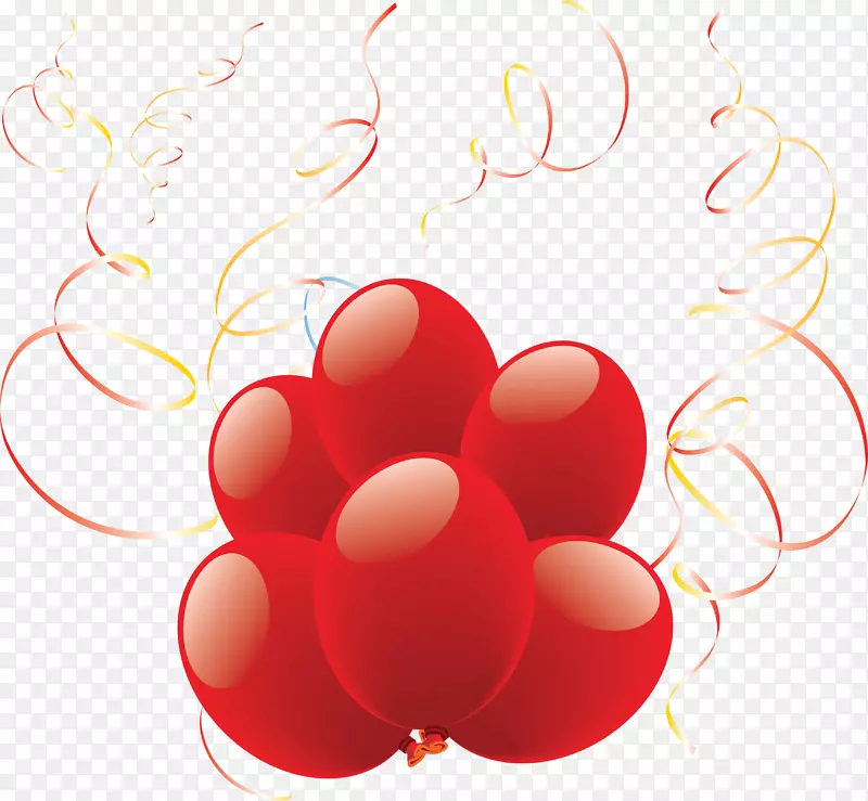红气球-气球PNG图像