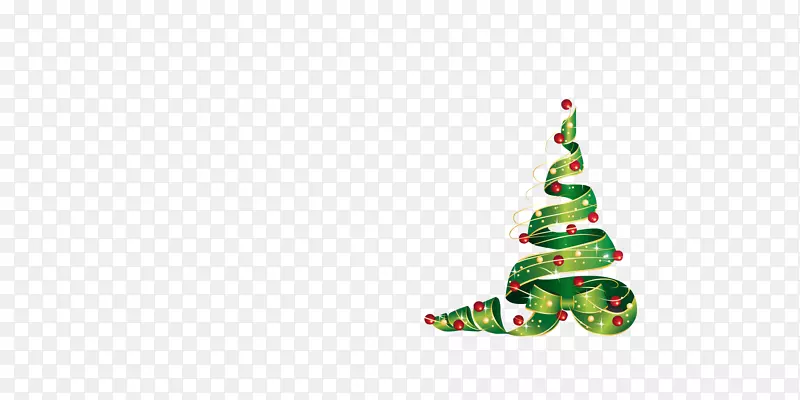 圣诞树装饰绿色图案绿色丝带圣诞树