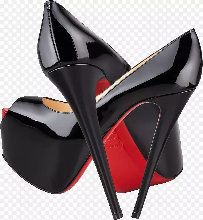宫廷鞋高跟鞋芭蕾平面-Louboutin Png形象