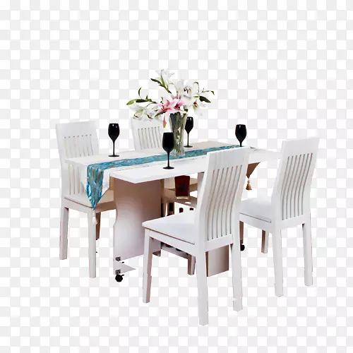 桌椅餐厅室内设计服务.白色餐桌
