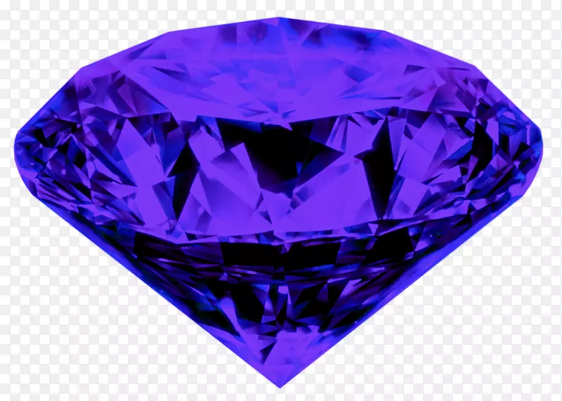 钻石色耳环紫色钻石绅士俱乐部-紫色钻石PNG形象