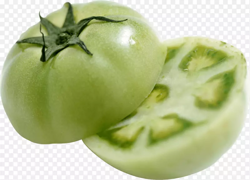 樱桃番茄蔬菜番茄油炸绿番茄-绿色番茄PNG形象