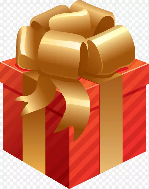 礼品剪贴画-礼品红盒PNG图像