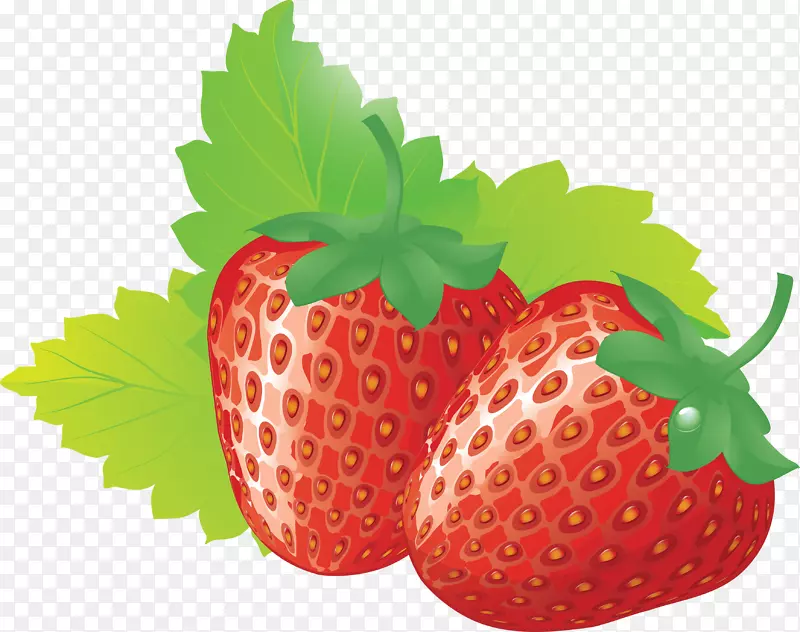 冰淇淋汁草莓果-草莓PNG图片