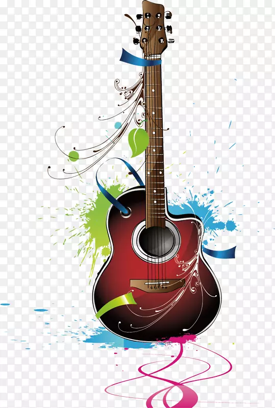 吉他乐器.乐器吉他png元素