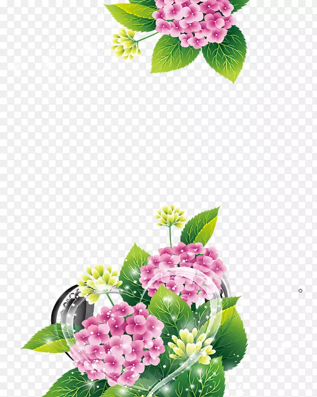海报花卉设计-背景优美