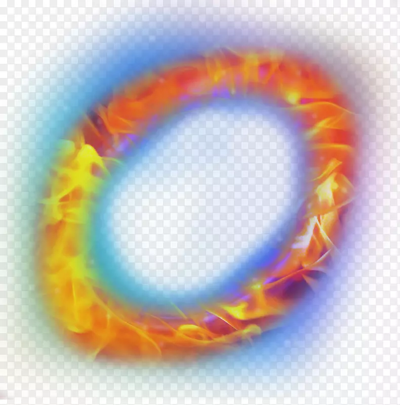火环-五颜六色的火环