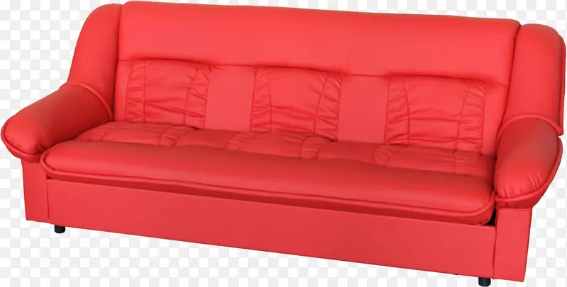 沙发床家具-红色沙发PNG形象