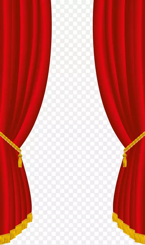 剧院窗帘和舞台窗帘-红色窗帘
