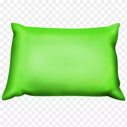 抛枕垫绿枕PNG